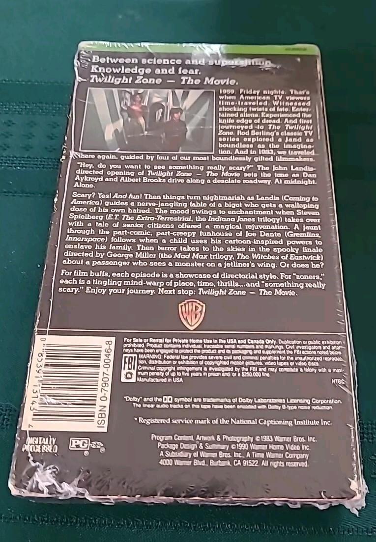 Twilight Zone The Movie (VHS) 1990 New | eBay