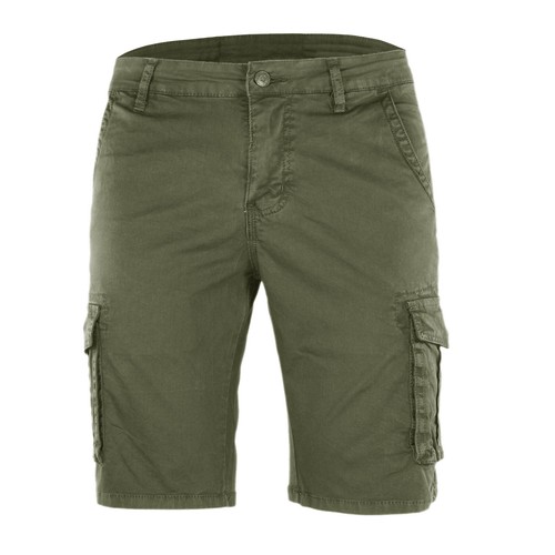 Bermuda Uomo Cargo Cotone Shorts Multitasche Corto Con Tasconi VEQUE - Foto 29 di 35