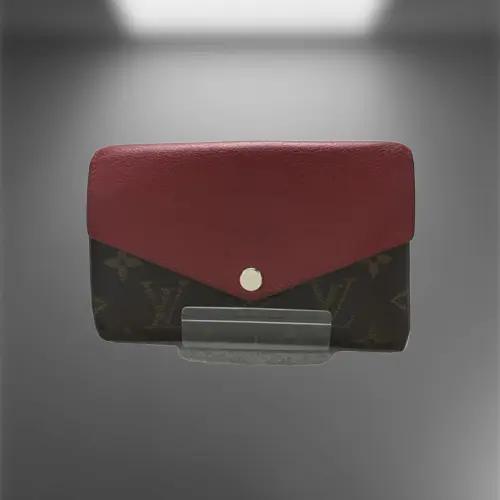 Louis Vuitton Monogram Portefeuille Pallas Compact Wallet M60140 PVC Red  Brown