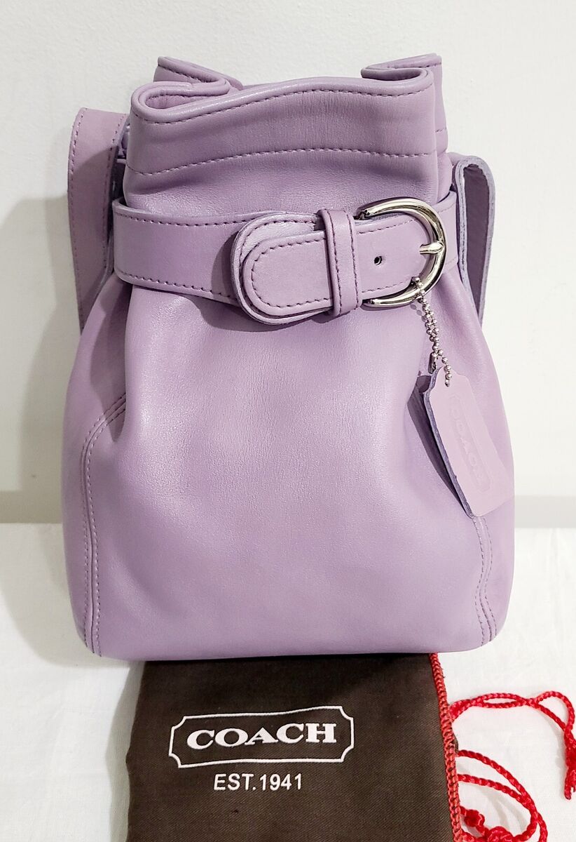 COACH VINTAGE RARE LAVENDER LEATHER BELTED BAG 4156 | eBay COACH VINTAGE RARE LAVENDER LEATHER BELTED BAG 4156 | eBay