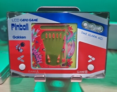 Pinball LCD Card Game Gakken Hand Held Game Vintage Tested