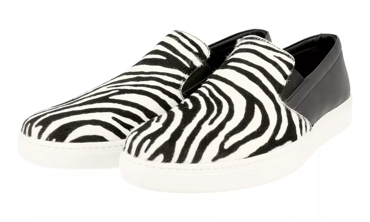 Zebra slip on best sale shoes