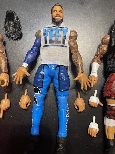 WWE Elite 114 Jey Uso CHASE BLUE Jimmy Uso CHASE RED Top Picks Solo Sikoa Lot - Picture 3 of 4