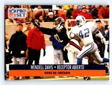 1991 Pro Set Spanish FRESH PULL #22 Wendell Davis