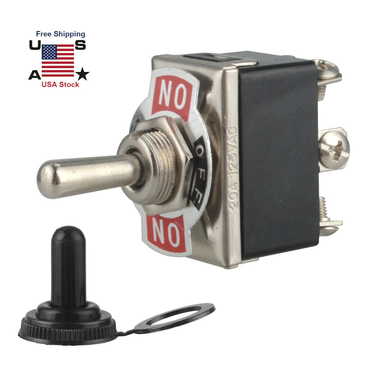 250V 20A Toggle Switch Control DPDT 2 Pole Double Throw 6 Term On Off ...