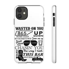Tough Phone Case Southern Charm Doodle Art Gift for Country Music Fan
