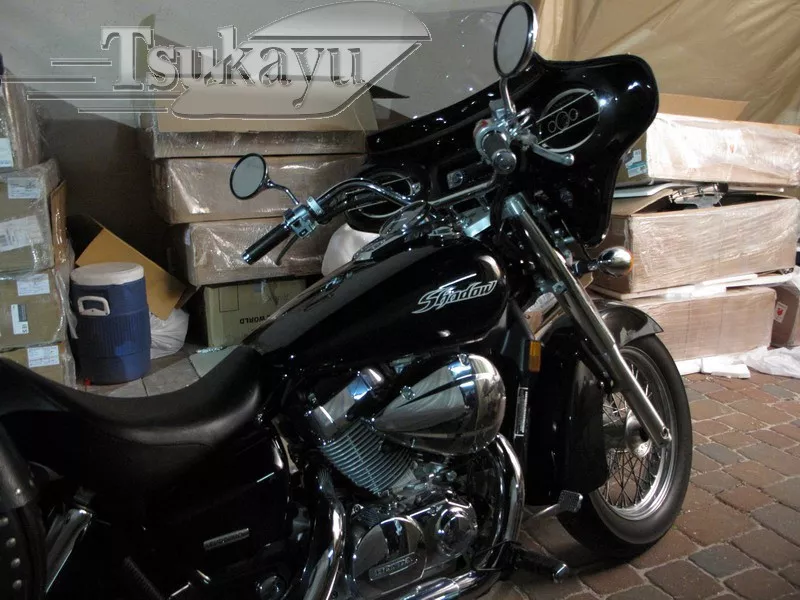 Tsukayu Batwing 6X9 Fairing For Honda Shadow Ace VT750C Black eBay