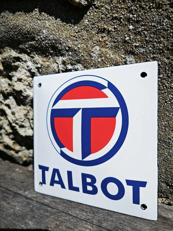 Plaque émaillée Automobile TALBOT Enamel Sign no Peugeot Citroën Simca Chrysler - Photo 4/4