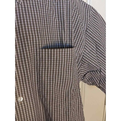 Men's Large Short Sleeve hagger Checkered mulitcolor 70% Rayon 30% Polyester - Picture 3 of 20
