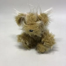 Russ Berrie Sparkle Teacup Yorkie Terrier Puppy Dog Plush Stuffed Animal 6"x4"