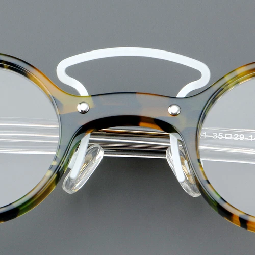 Acetat Retro Japanische Runde Lesebrille Herren Damen Lesebrille Brillengestell - Bild 8 von 18