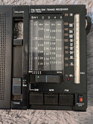 Vintage Sony ICF-7600 7 Band Receiver Radio MW/SW FOR PARTS