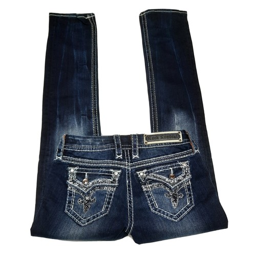 Rock Revival Kai Straight Dark Wash Low 