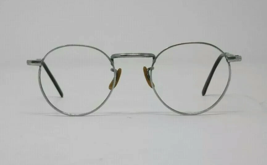 Sandalias redondas de metal vintage 1950 Francia francesa gafas lunetas gafas Foto 2 de 4