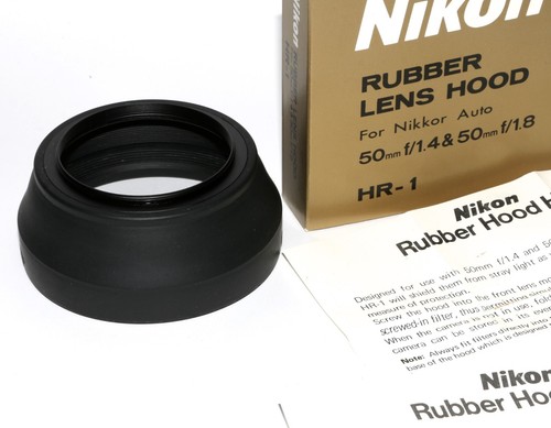 NIKON HR-1 GEGENLICHTBLENDE RUBBER LENS HOOD für NIKKOR 1:1,4/50 - UNBENUTZT - Bild 5 von 5