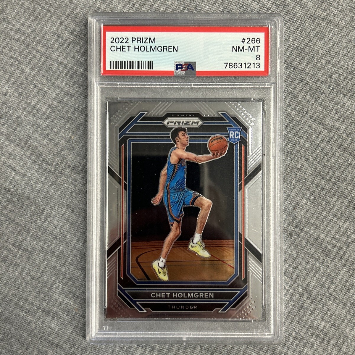 2022-23 Panini Prizm - Chet Holmgren #266 Silver Prizm (RC) for