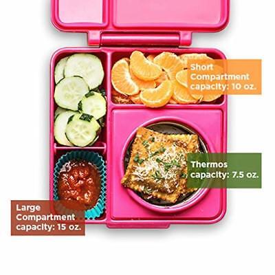 Omie Life OmieBox Insulated Hot And Cold Bento Box Lunch Containers Pink  Berry