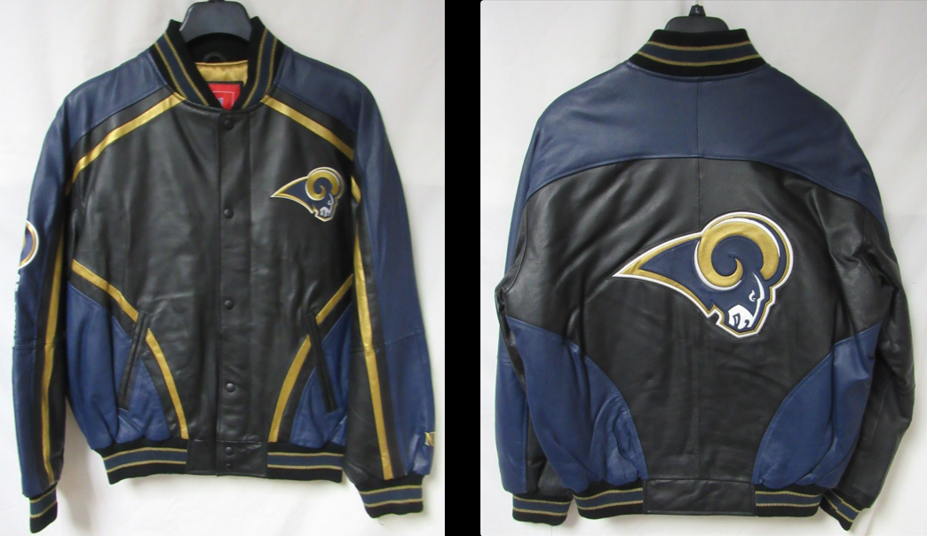 St. Louis Rams Men's Size Medium or Large Leather Jacket STL 4 | eBay