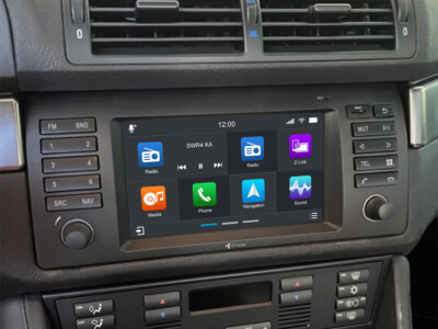 For BMW Series 5er E39 DAB+ Car Radio GPS Bluetooth USB Wireless Apple