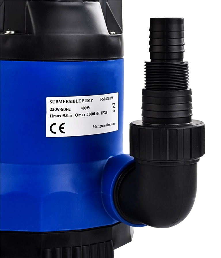 Electric Submersible Water Pump Clean Dirty Flood Garden Pond 400W To