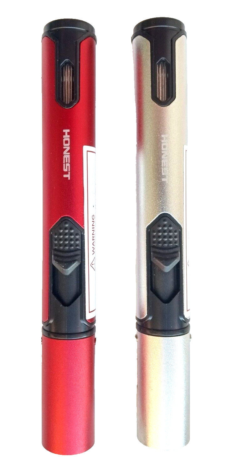 VISOL Molokini Single Jet Torch Flame Cigar Lighter (Red,  Silver)