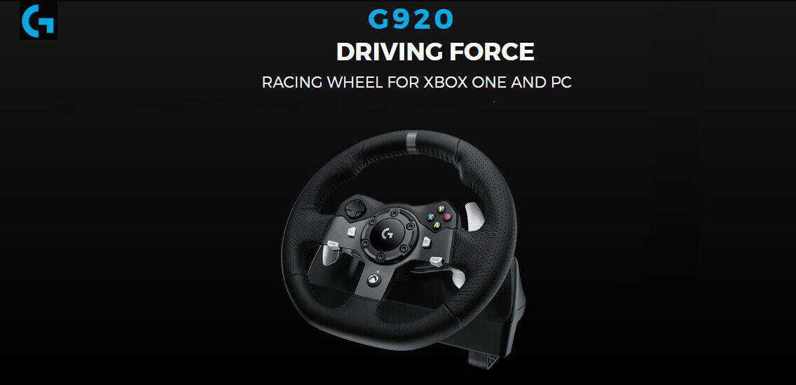 Logitech G920 Racing wheel and pedals Xbox - Matthews Auctioneers