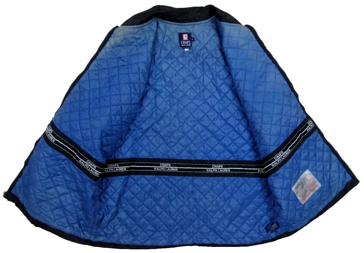 Vintage Ralph Lauren Chaps Quilt Lined Reflective Full Zip