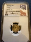 2023 Gold Eagle 1/10 Oz 5 Dollar NGC MS 70. Thomas J. Uram signed