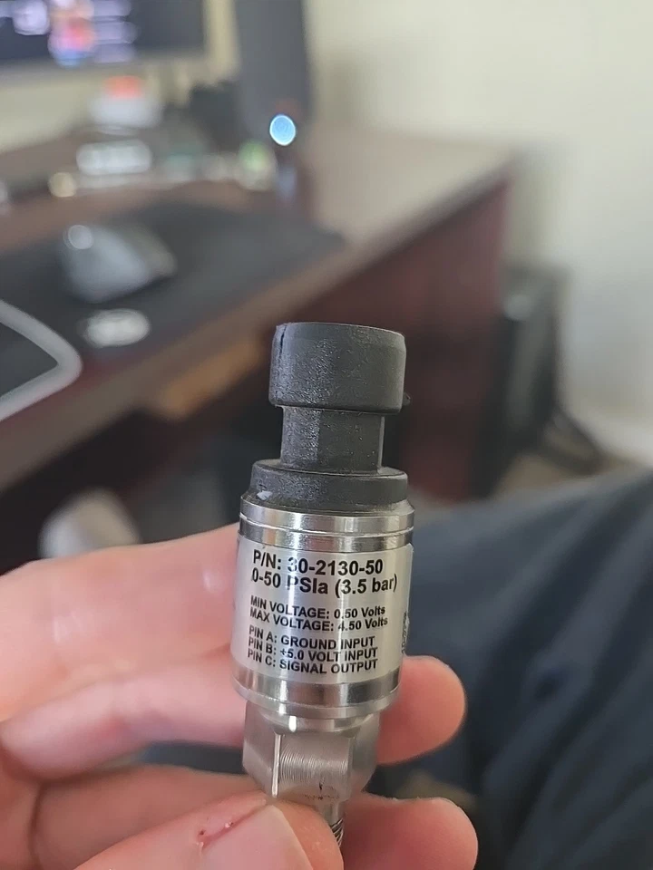 AEM 30-2130-50 Stainless Steel 50 PSIg/3.5 bar MAP Haltec ProEFI Motec - Image 2 of 2