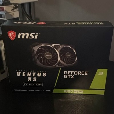 MSI GeForce GTX 1660 Super Ventus XS OC 6GB GDDR6 Graphics Card Tested w/ Box