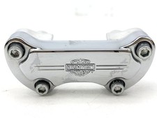 2005 Harley Dyna Low Rider OEM Front Handlebar Riser Top Clamp Chrome 56567-86B