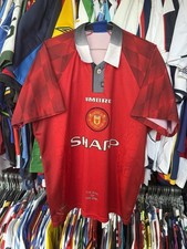 VINTAGE MANCHESTER UNITED ENGLAND 1996/1998 HOME FOOTBALL SHIRT JERSEY UMBRO