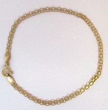 333er Gold Armband filigranen Gliedermuster und Federringverschluß (135443)