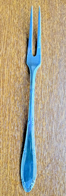 Wellner 90 Serviergabel versilbert zwei Krappen Vintage deutsches Geschirr