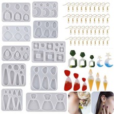 10X Earrings Silicone Molds Set for Epoxy Resin DIY Earrings Jewelry Making Kit
