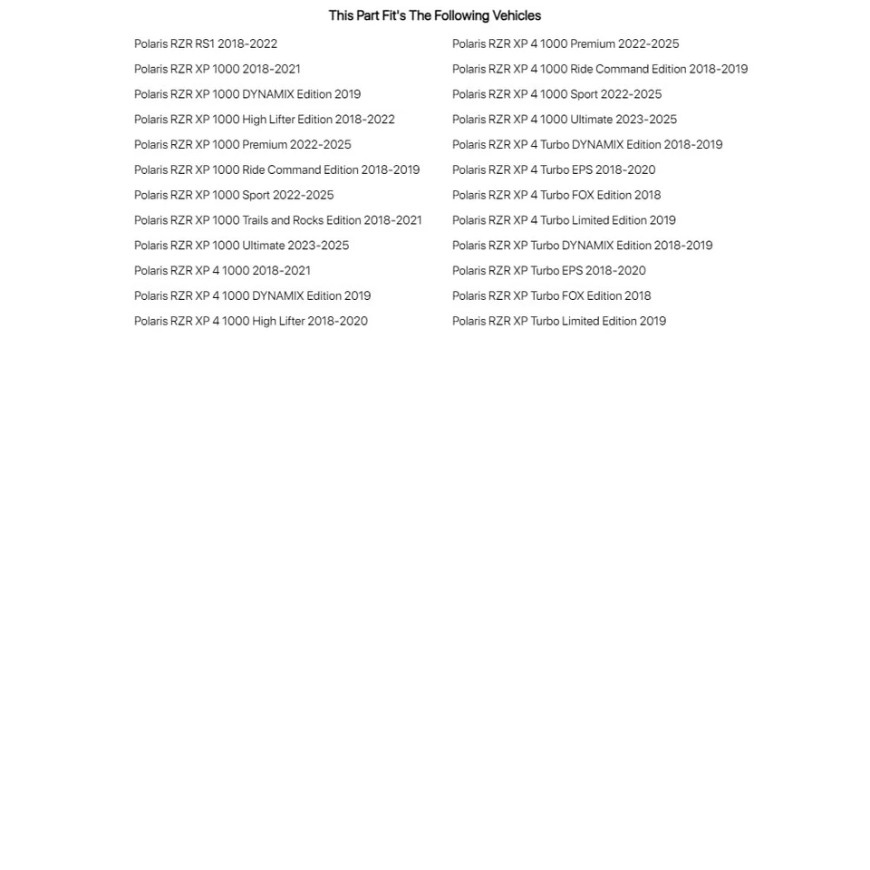 Tusk Receiver Hitch For POLARIS RZR RS1 2018-2022 - Image 2 of 4