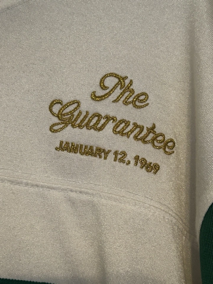 Camiseta Joe Namath The Greatest NFL Collection NY JETS "The Guarantee" Talla M Foto 3 de 4