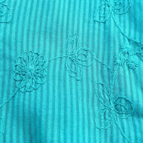 Coldwater Creek türkis Baumwolle Shirtwaist Kleid Größe 8 - Bild 7 von 9