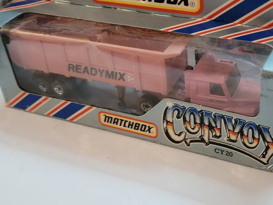 Vintage 1983 Matchbox Superfast "Convoy" series Pink Ready Mix Semi NIB - Image 3 of 4