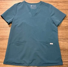 FIGS Technical Collection Scrub Top Casma Womens M Green Medical FW1100