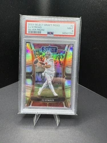 2023 Select DP CJ Stroud RC Rookie #2 Silver Holo Prizm PSA 9 Mint 🔥