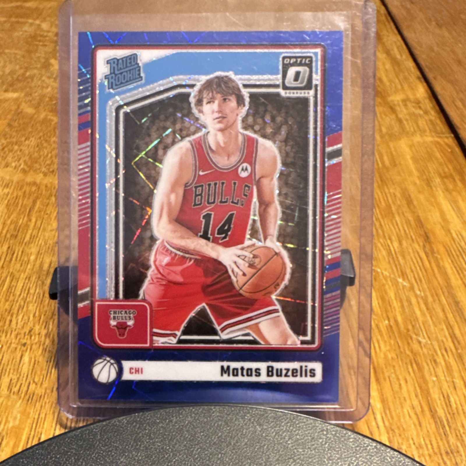 2024-25 Panini Donruss Optic Rated Rookie Blue velocity Matas Buzelis Bulls #271
