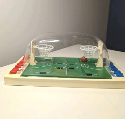 Vintage Tabletop Basketball Game w/ Scoreboard & Original Box  2 Player 