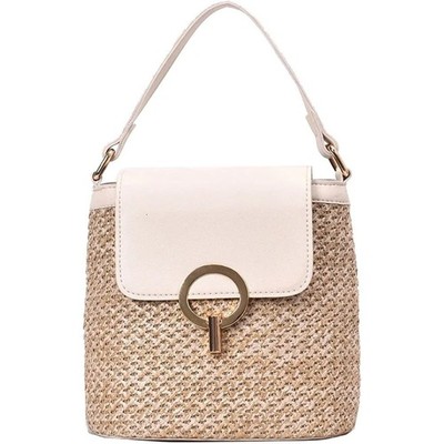 Women Crossbody Bag Medium Straw Beach Shoulder Bag Stylish Woven Bags
