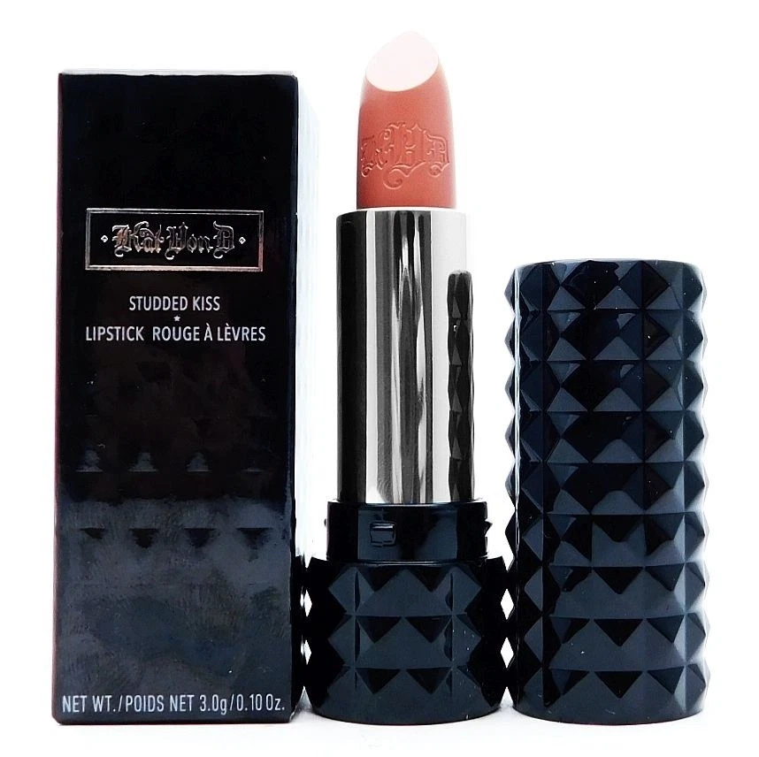 Lápiz labial crema Kat Von D KVD con tachuelas Kiss 0,12 oz / 3,4 g tamaño completo raro difícil de encontrar nuevo en caja Foto 2 de 2