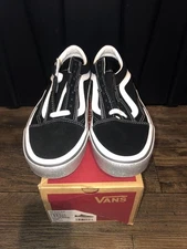 Vans Old Skool Bolt Sneakers Glitter Sidewall Black Mens Size 6 Women’s Size 7.5