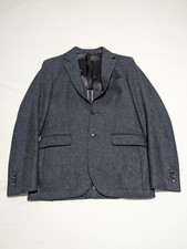 TM Lewin Moon Jermyn St London Jacket Blazer UK 36 Navy Blue Merino Wool Daniel