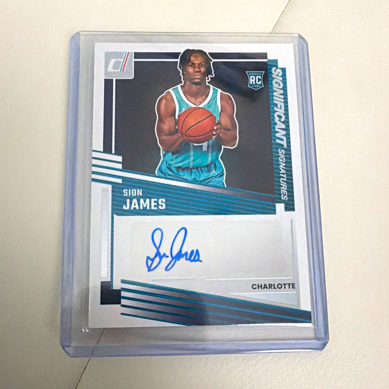 Panini Donruss 2025-26 Sion James RC Auto Significant Signatures #SS-SJM Hornets