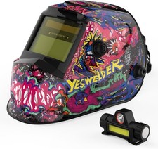 3.5/9-13 Wide Shade True Color Solar Powered Auto Darkening Welding Helmet