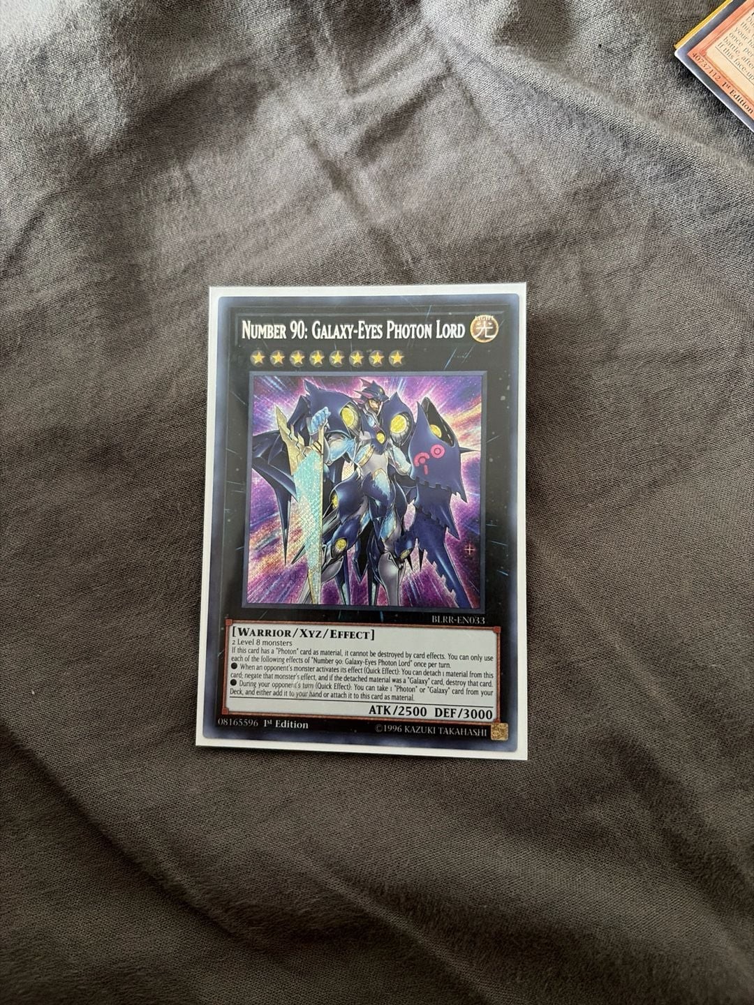 Number 90: Galaxy-Eyes Photon Lord BLRR-EN033 Secret Rare 1st Edition
